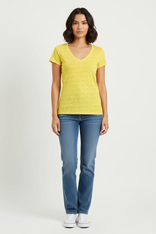 Tee-shirt Jaune - Taille XS/34
