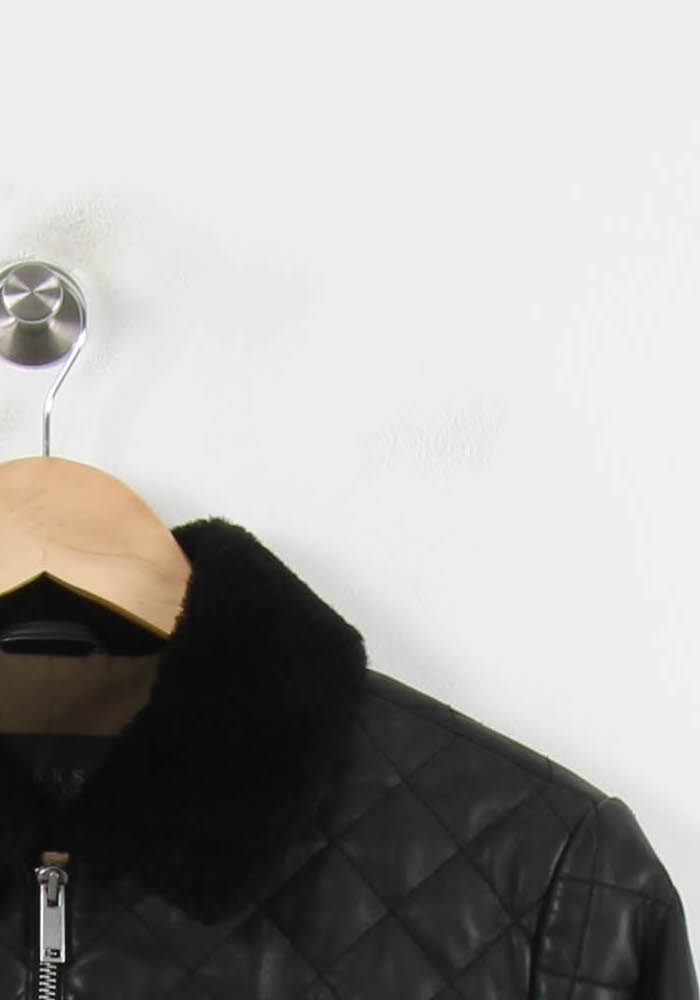 Blouson en Cuir Noir - Taille L/40