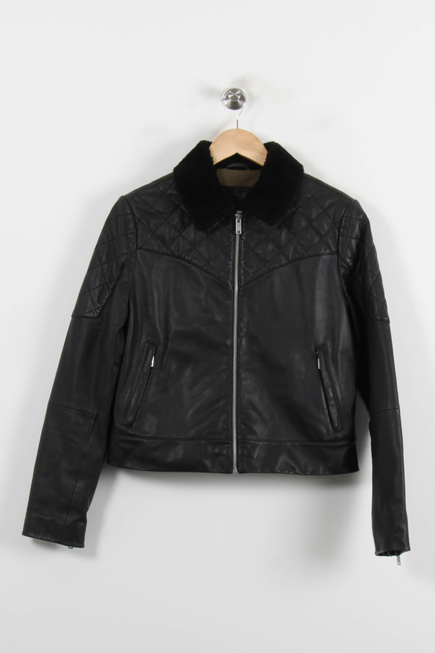 Blouson en Cuir Noir - Taille L/40