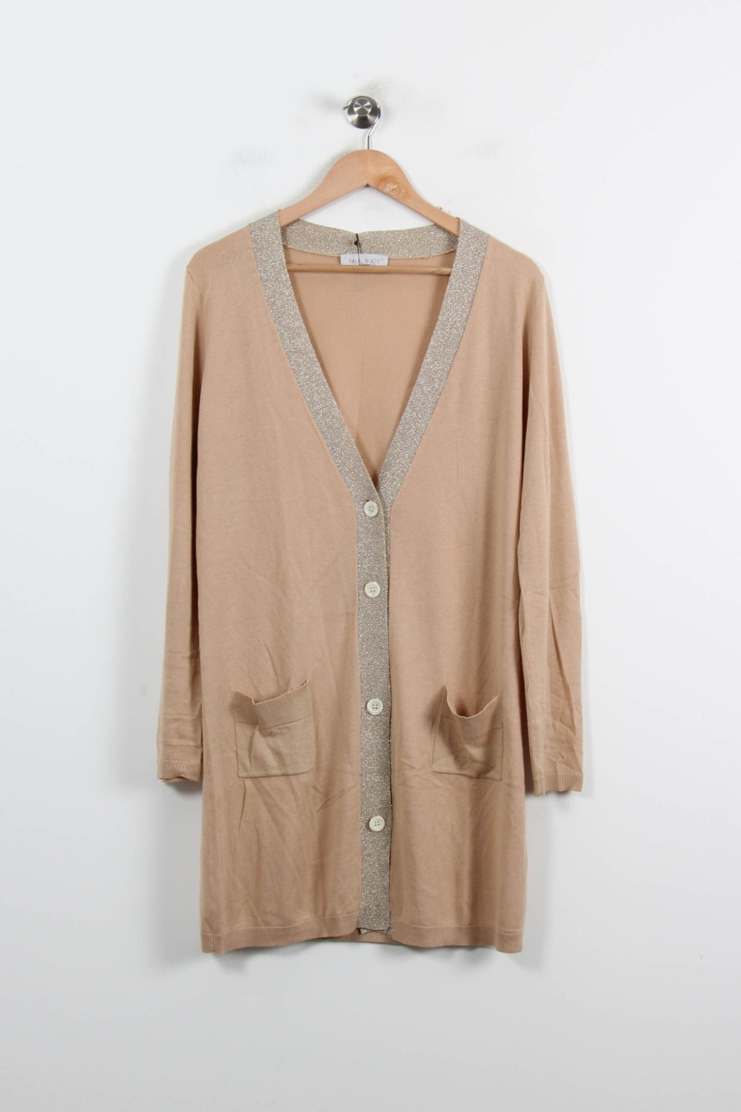 Cardigan beige et gris - Taille L/40