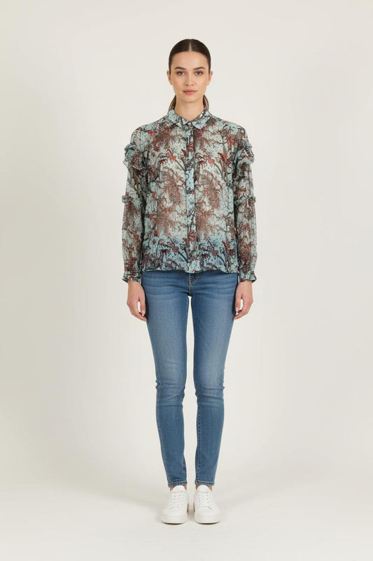 Blouse multicolore - Taille S/36