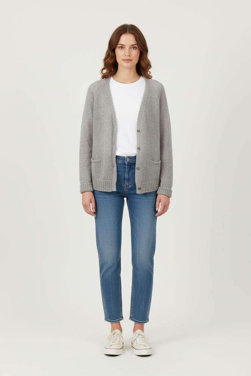 Cardigan Gris - Taille M/38