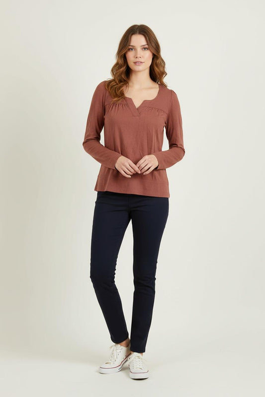 Blouse marron - Taille S/36