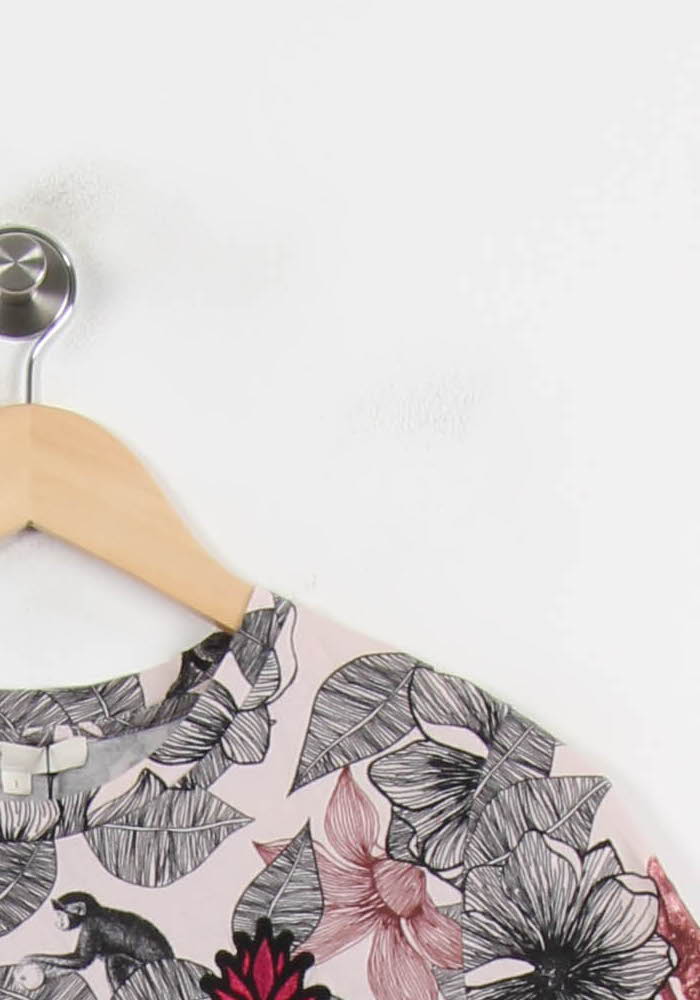 Tee-shirt Rose et Noir - Taille S/36