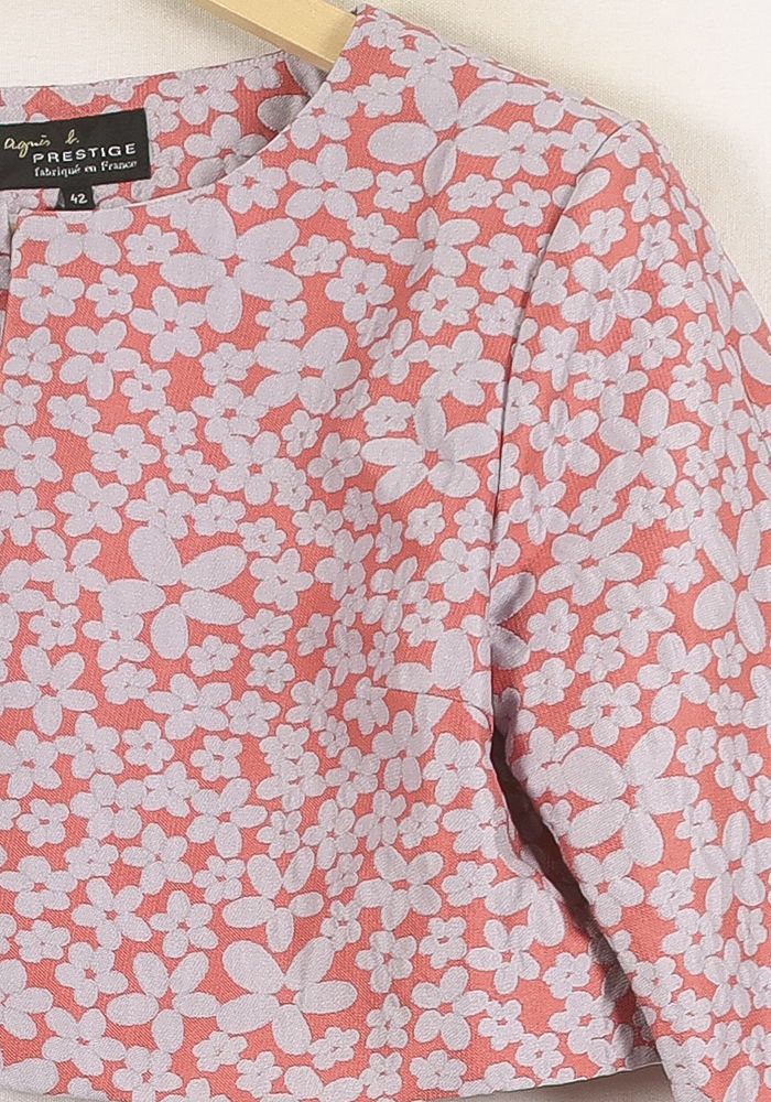 Veste Courte Rose et Blanche - Taille XL/42