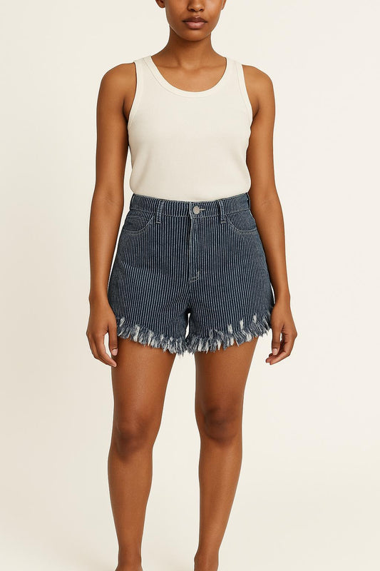 Short Rayé Noir et Blanc - Taille M/38
