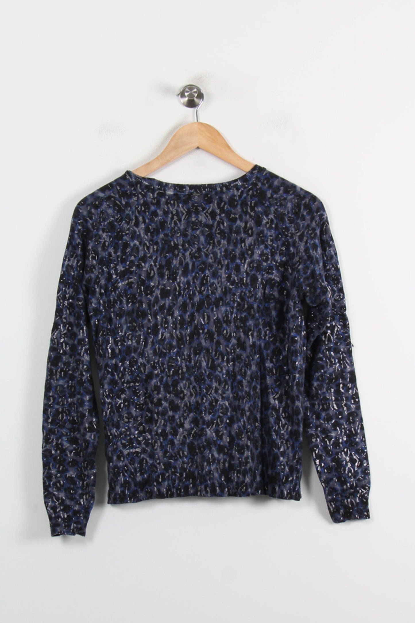 Sweat Léopard Bleu et Noir - Taille S/36