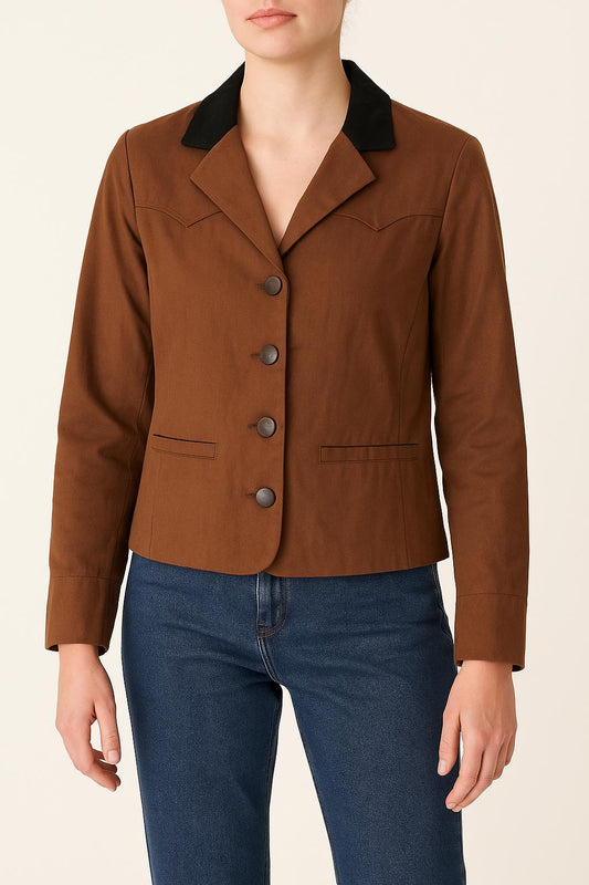 Veste Marron et Noire - Taille M/38