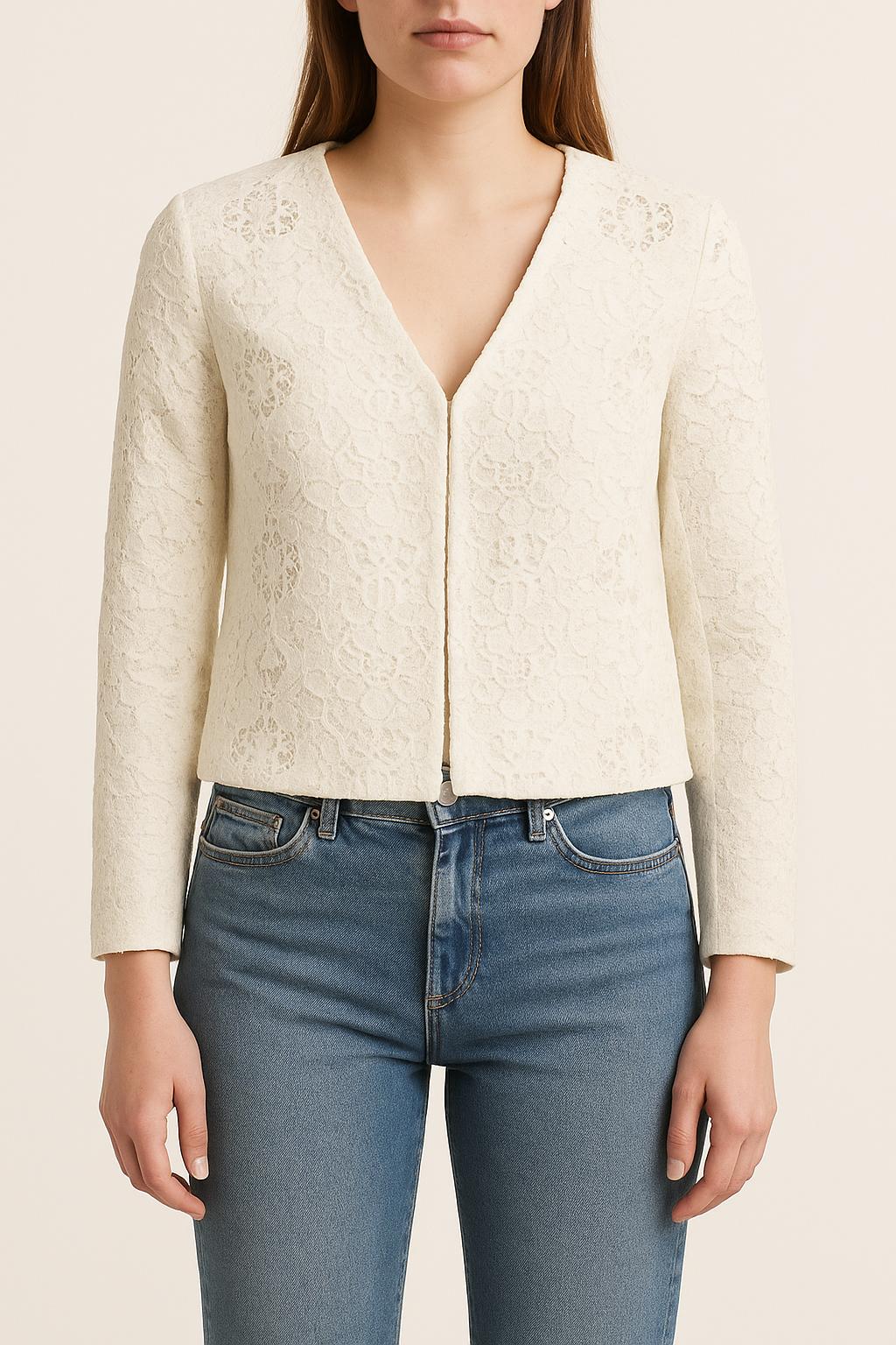 Veste Dentelle Blanche - Taille S/36