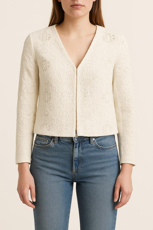 Veste Dentelle Blanche - Taille S/36