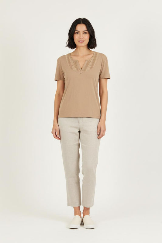 Tee-shirt Marron - Taille L/40