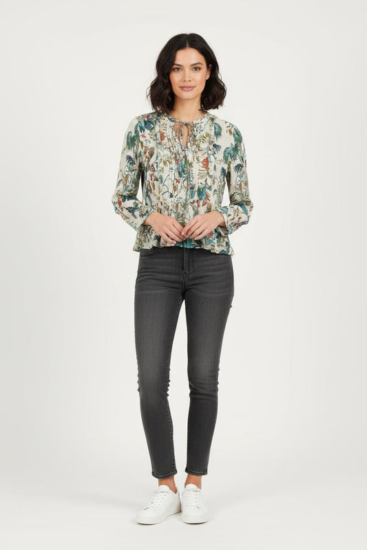 Blouse multicolore - Taille M/38