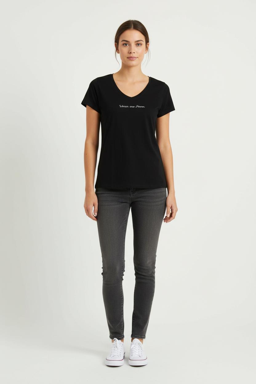 Tee-shirt Noir - Taille XS/34