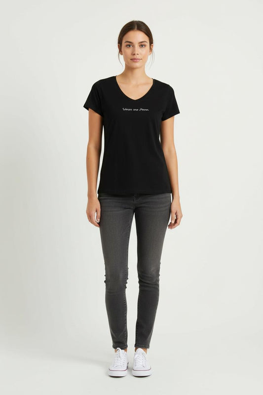 Tee-shirt Noir - Taille XS/34