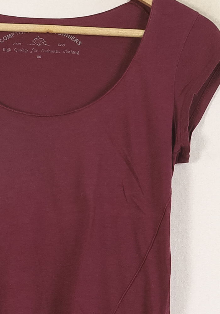 Tee-shirt Bordeaux - Taille XS/34