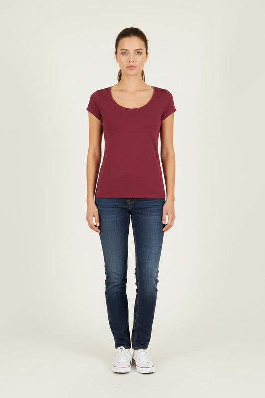 Tee-shirt Bordeaux - Taille XS/34