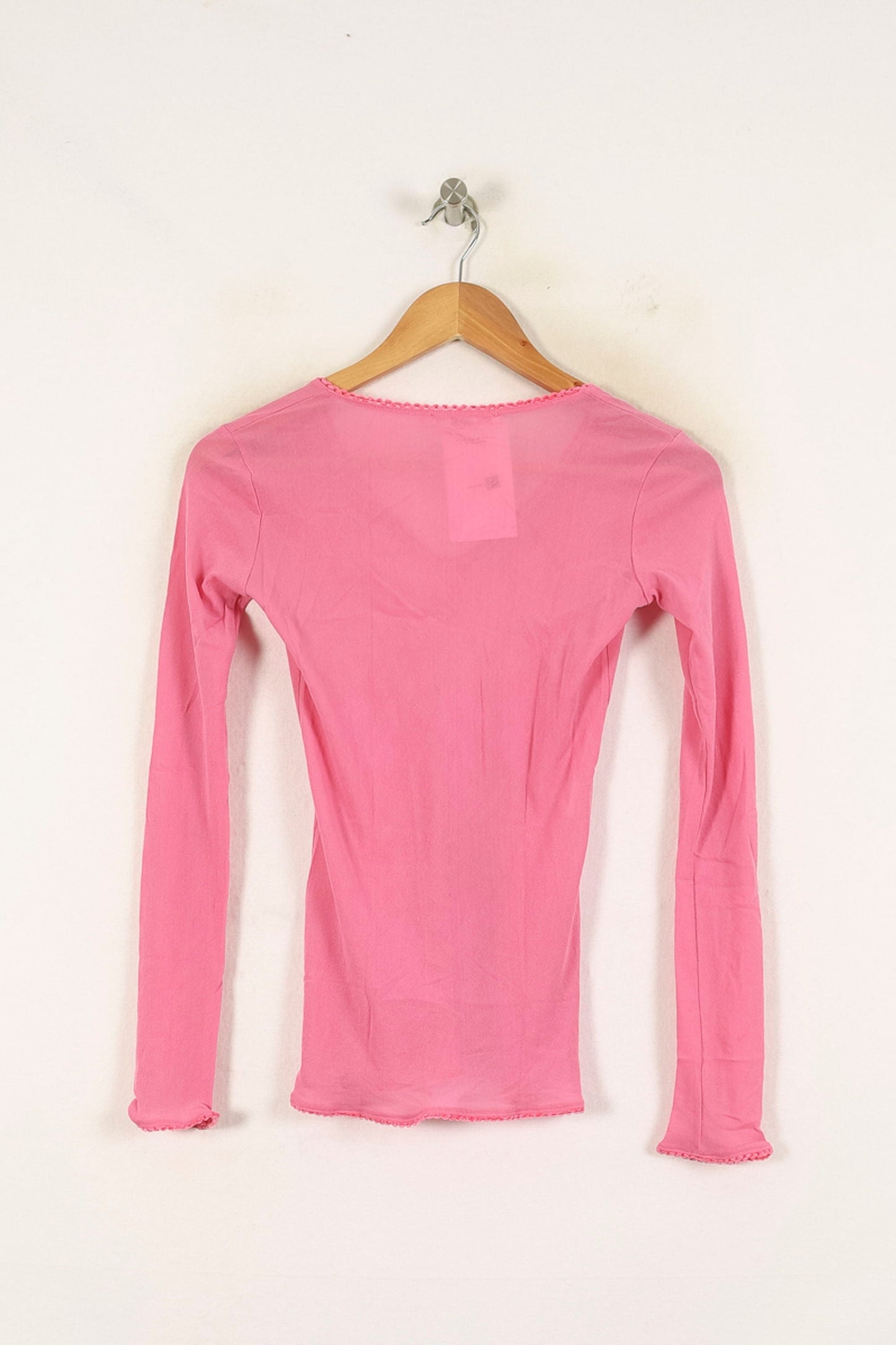 T-shirt Manches Longues Rose - Taille S/36
