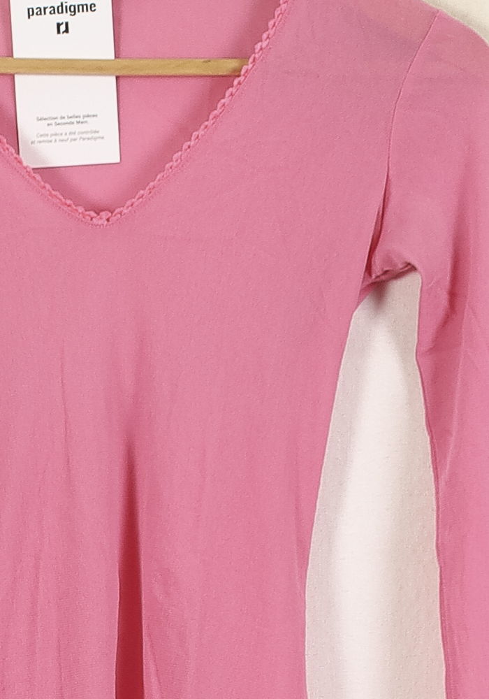T-shirt Manches Longues Rose - Taille S/36