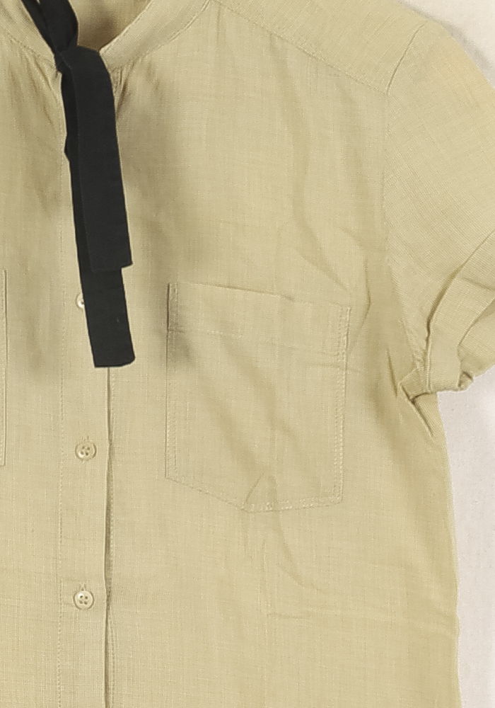 Chemise Manches Courtes Beige - Taille S/36