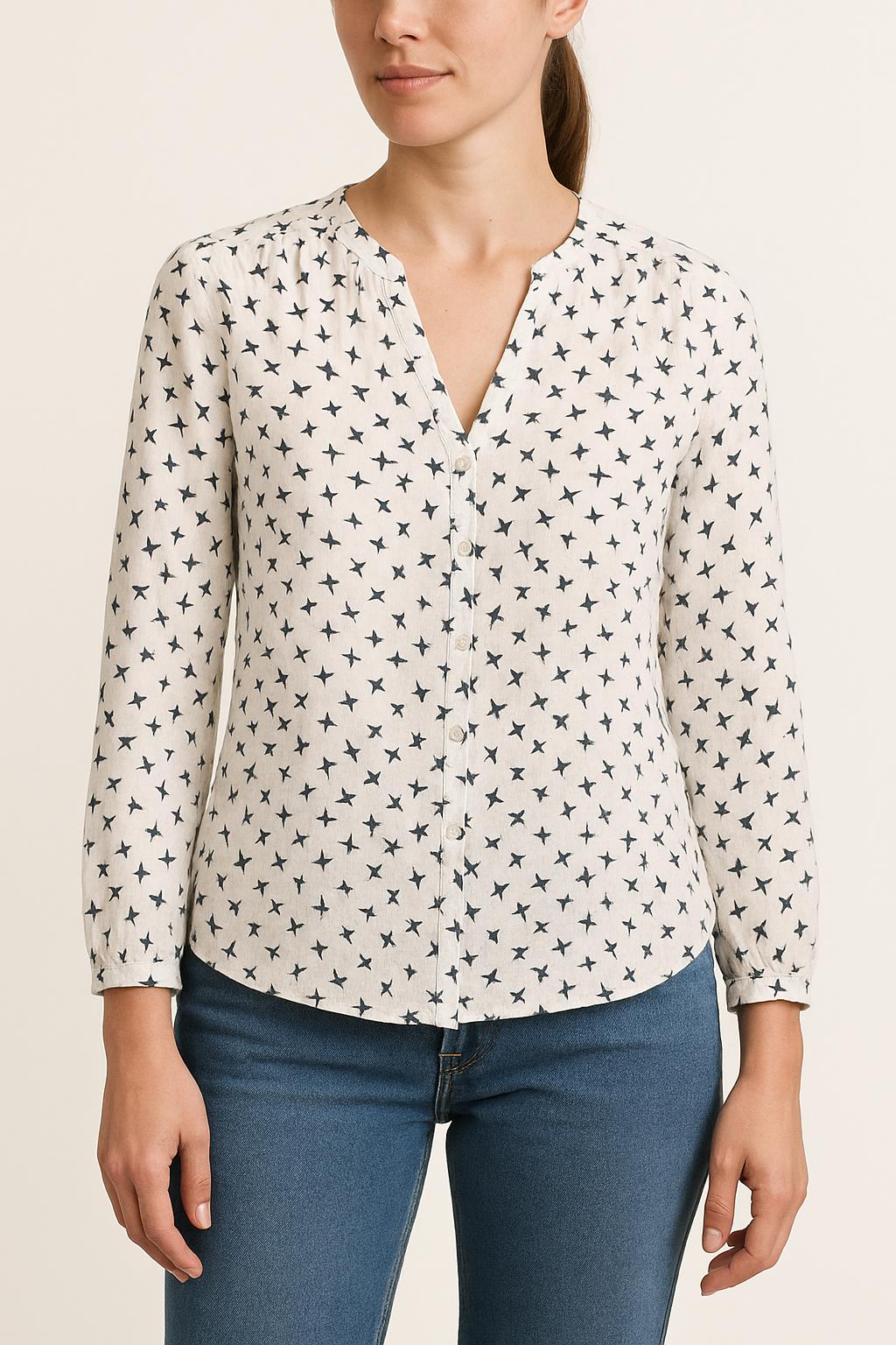 Blouse Blanche et Noire - Taille M/38
