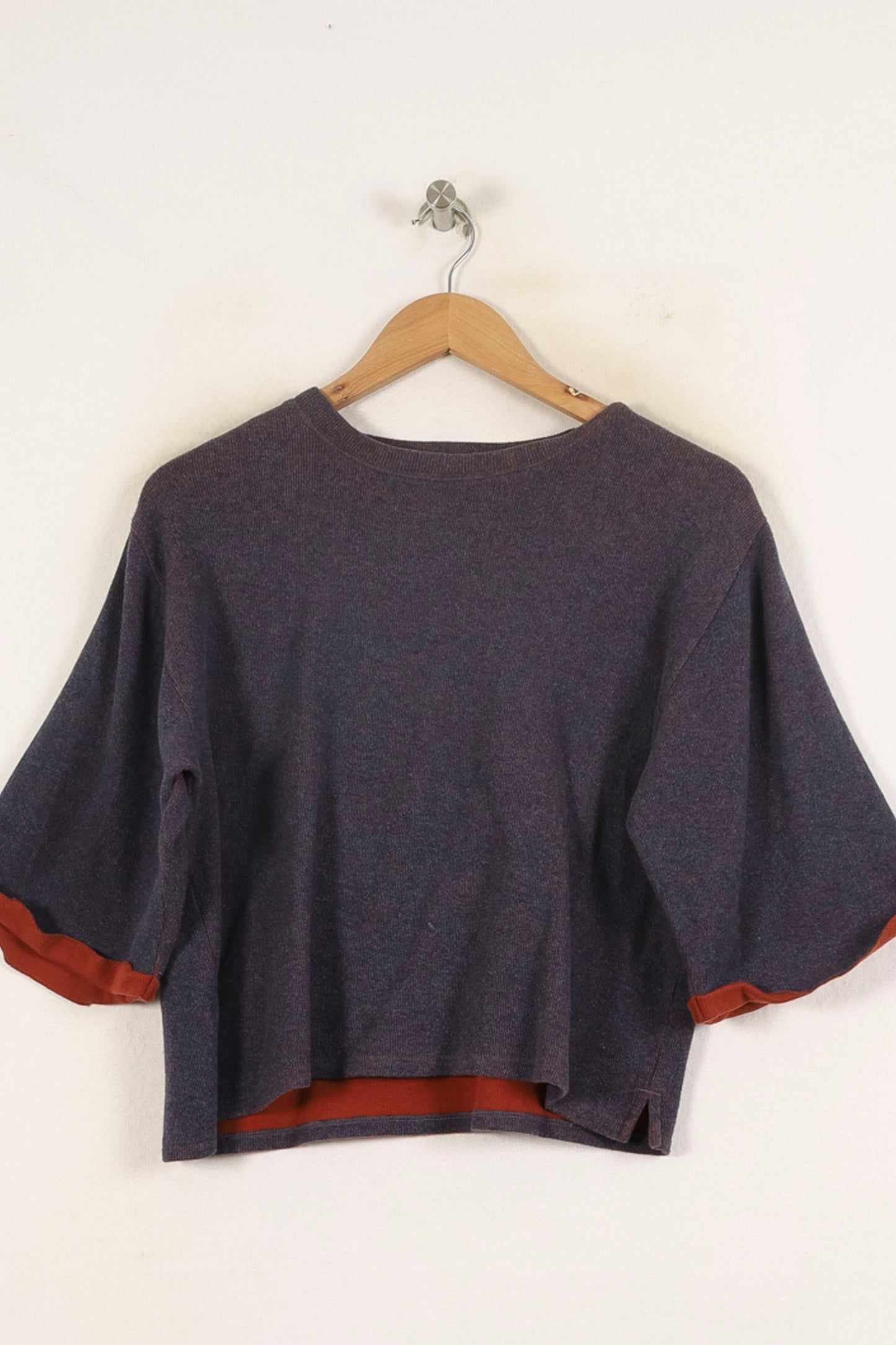 Pull Violet et Marron - Taille S/36