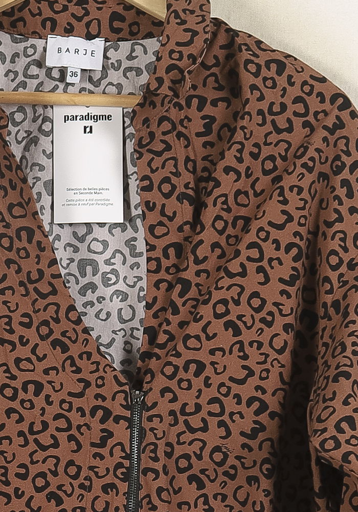 Veste Léopard Marron et Noir - Taille S/36