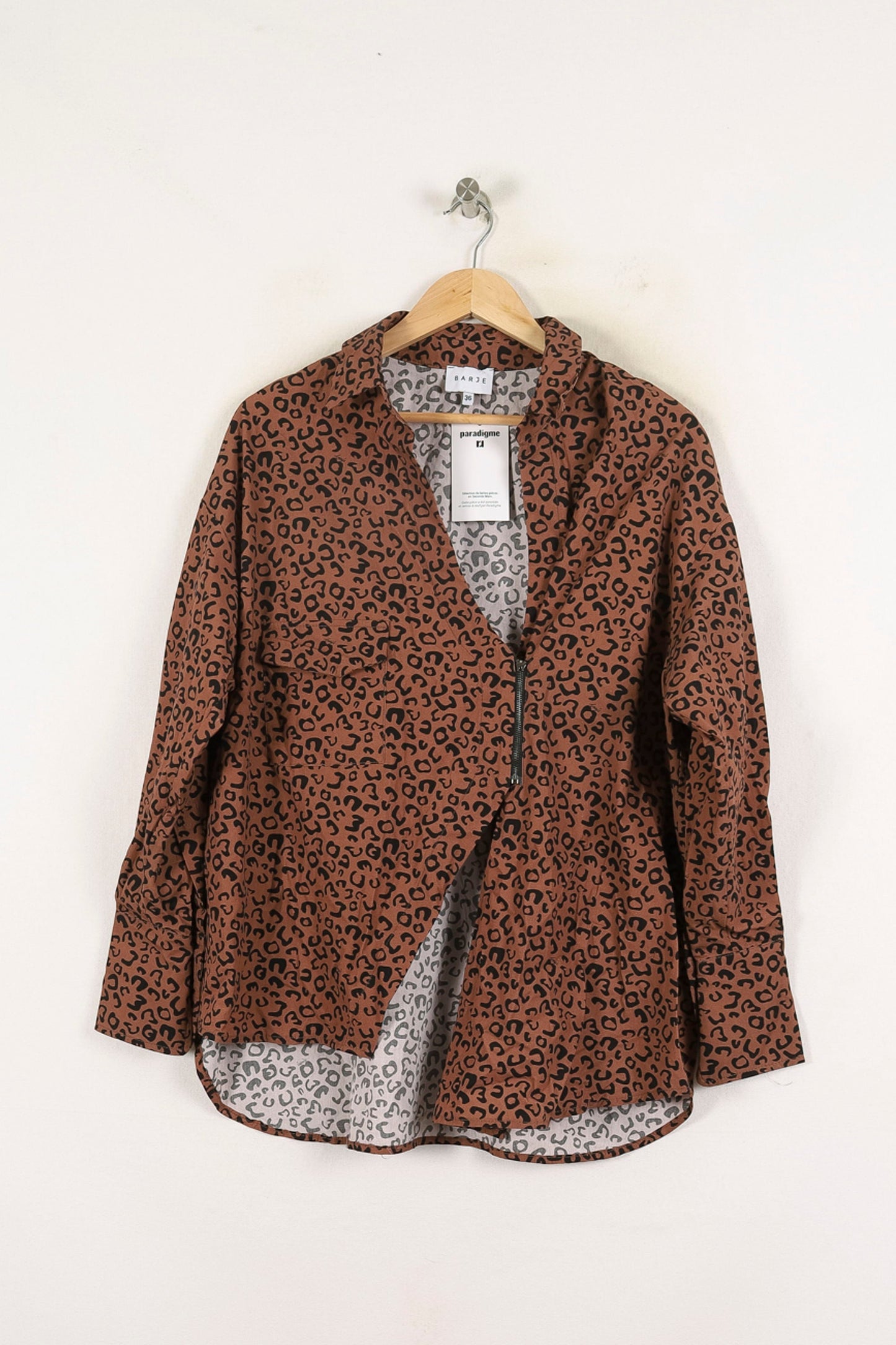 Veste Léopard Marron et Noir - Taille S/36