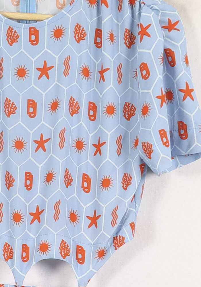 Combinaison Bleu et Orange - Taille S/36