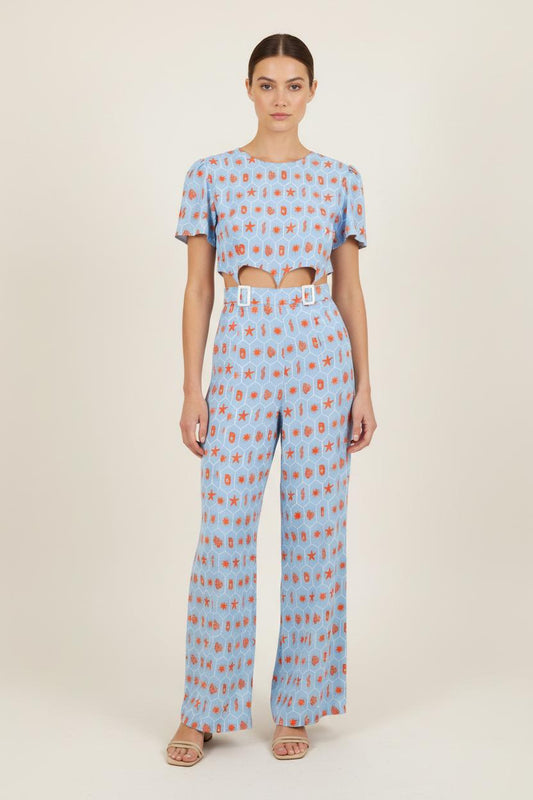 Combinaison Bleu et Orange - Taille S/36