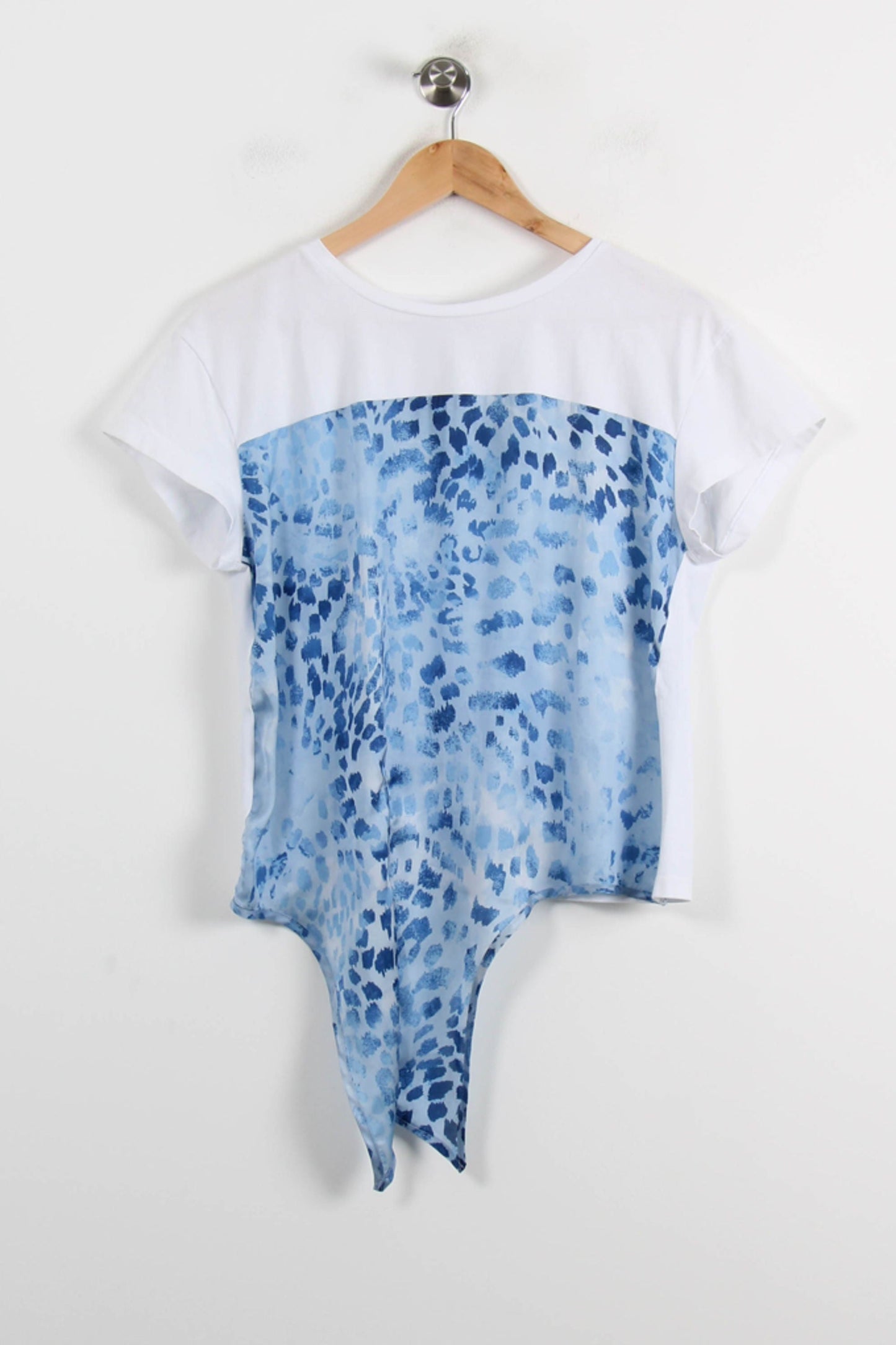 Tee-shirt Blanc et Bleu - Taille S/36