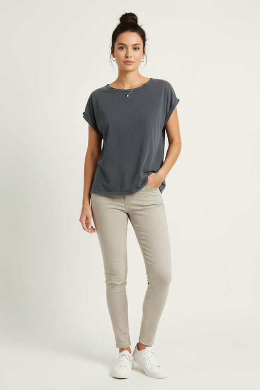 Tee-shirt Gris - Taille XS/34