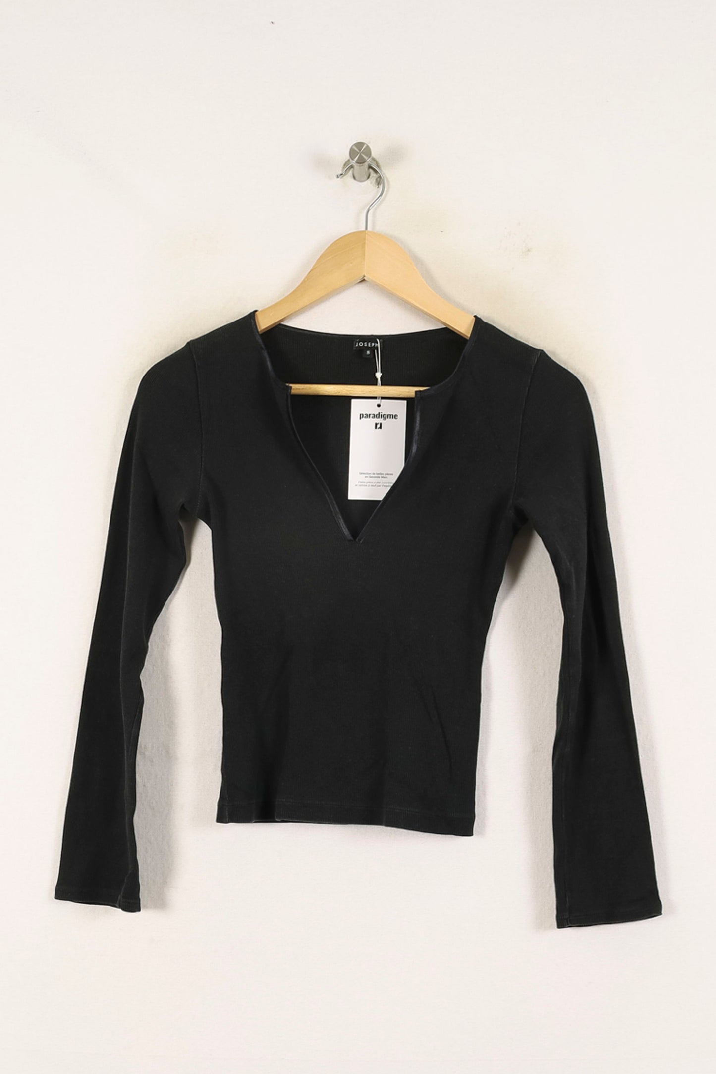 Top Col V Noir - Taille S/36