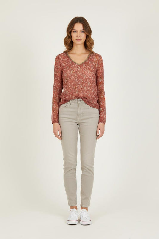 Blouse Bordeaux - Taille S/36