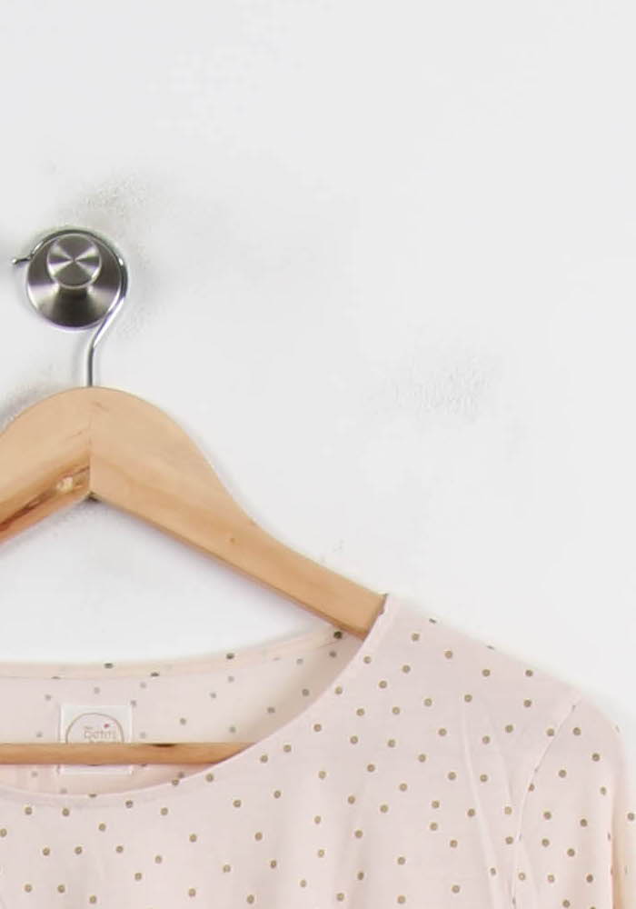 Blouse Beige à Pois - Taille S/36