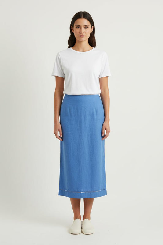 Jupe Longue Bleue - Taille M/38