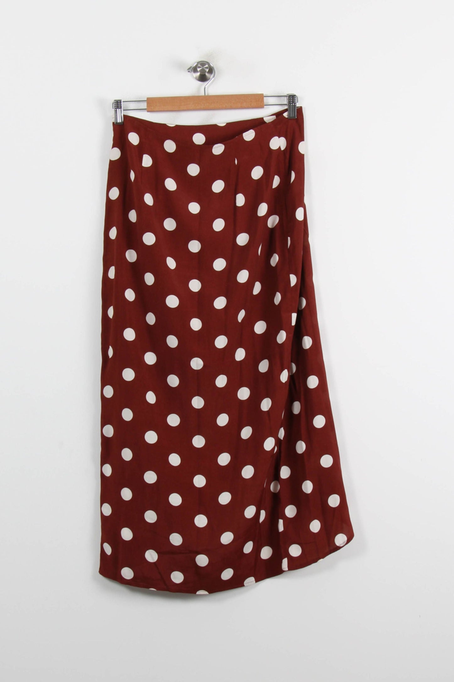 Jupe Portefeuille Bordeaux et Blanche - Taille S/36