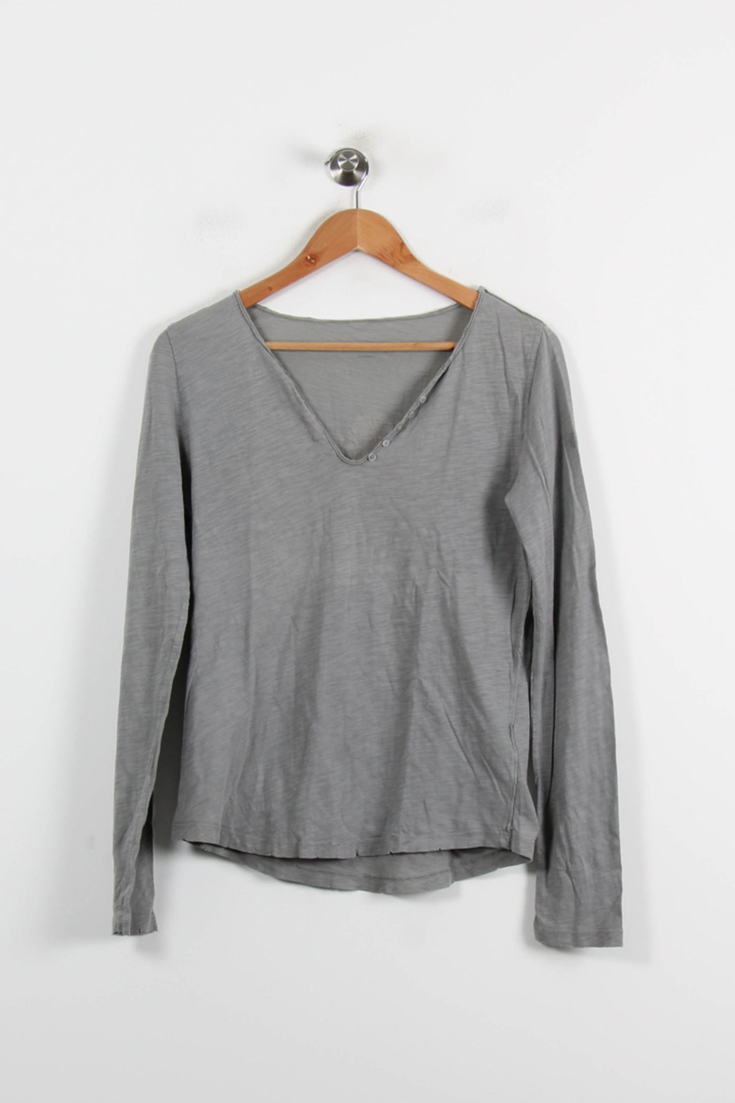 Tee-shirt Manches Longues Gris - Taille S/36