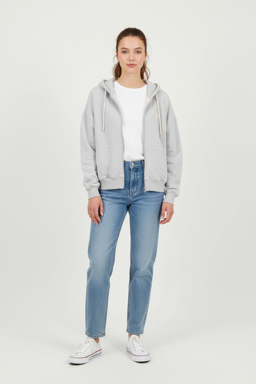 Sweat à Capuche Gris - Taille XS/34