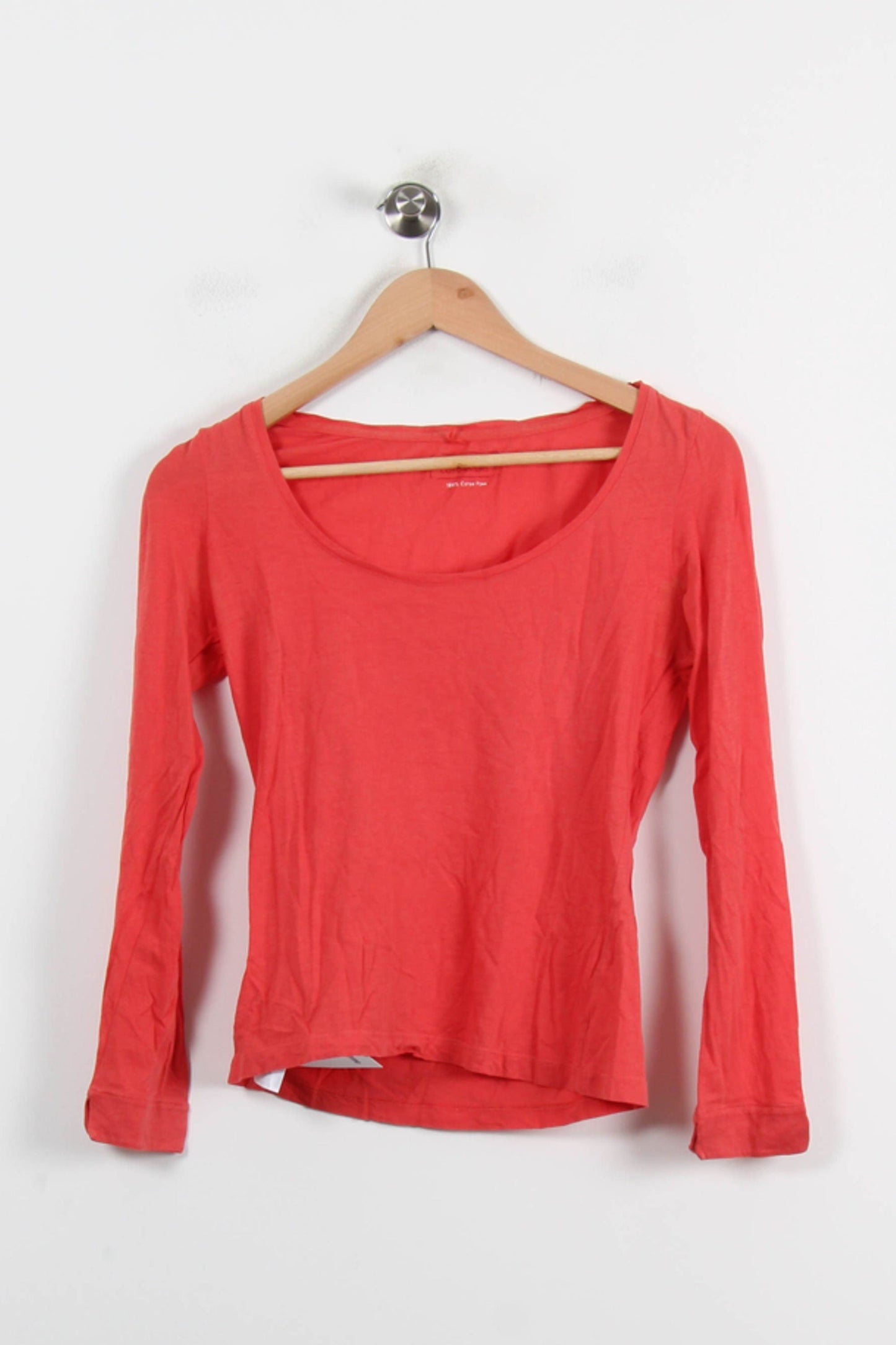 Tee-shirt Manches Longues Rouge - Taille S/36