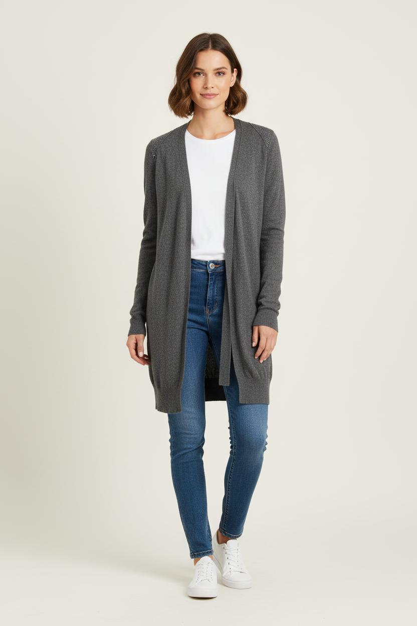 Cardigan Gris - Taille XL/42