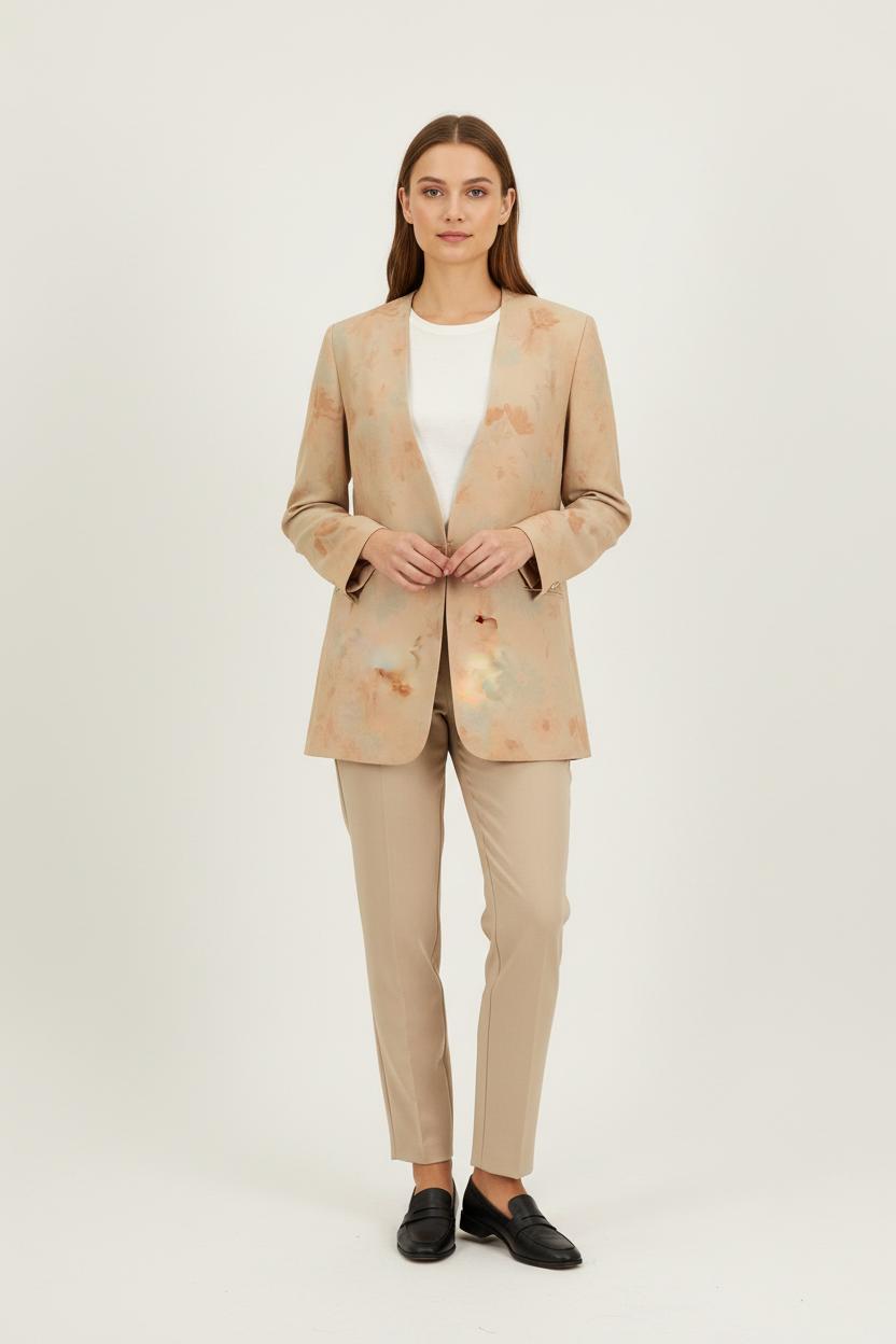 Blazer Beige et Orange - Taille L/40