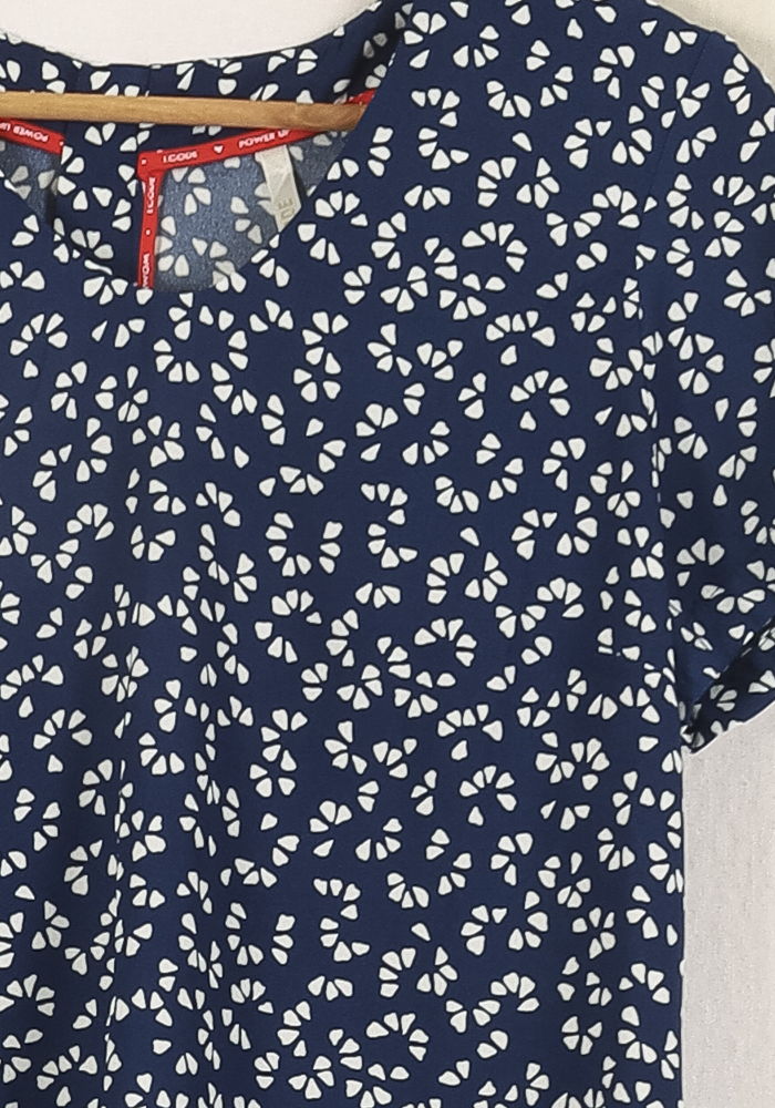 Blouse Bleue et Blanche - Taille S/36