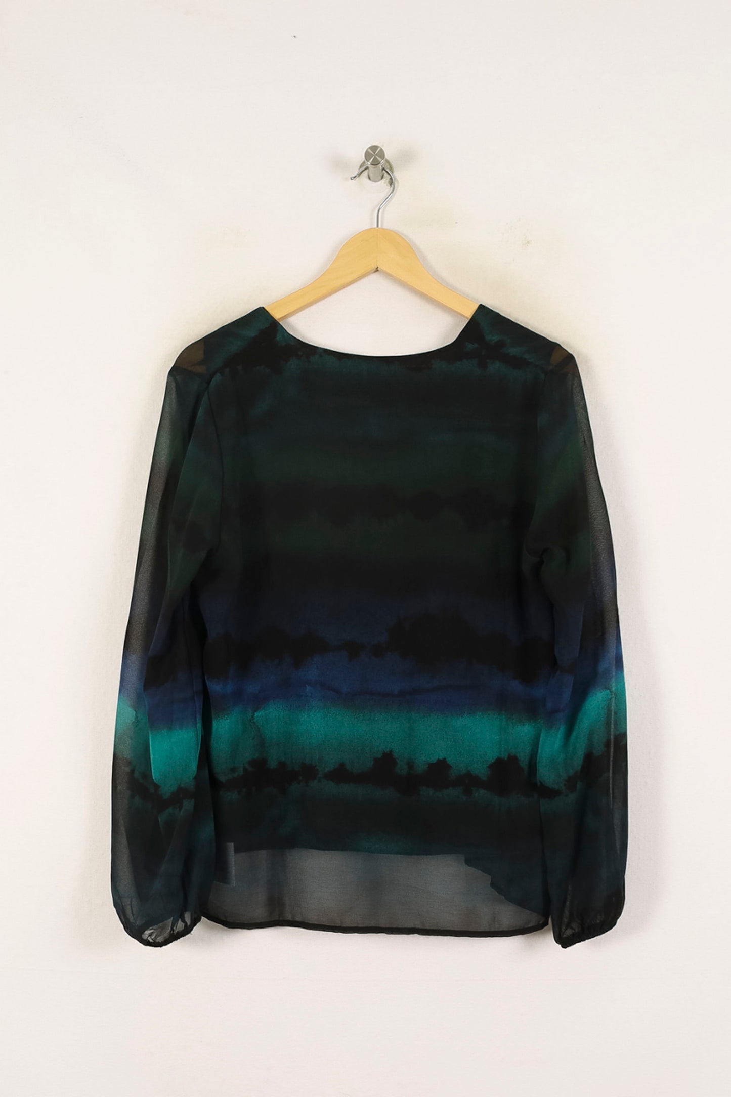 Blouse Verte et Noire - Taille L/40