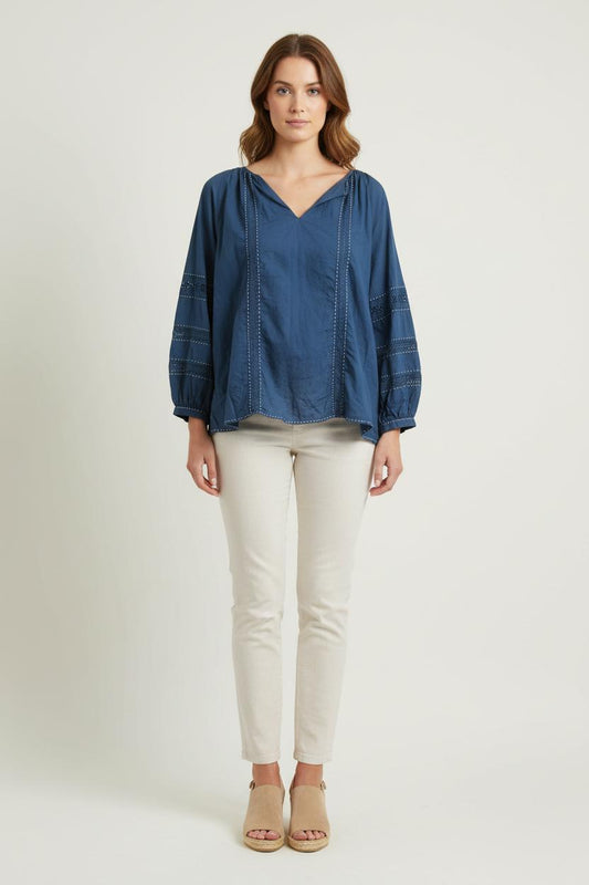 Blouse Bleue - Taille XXXL/46