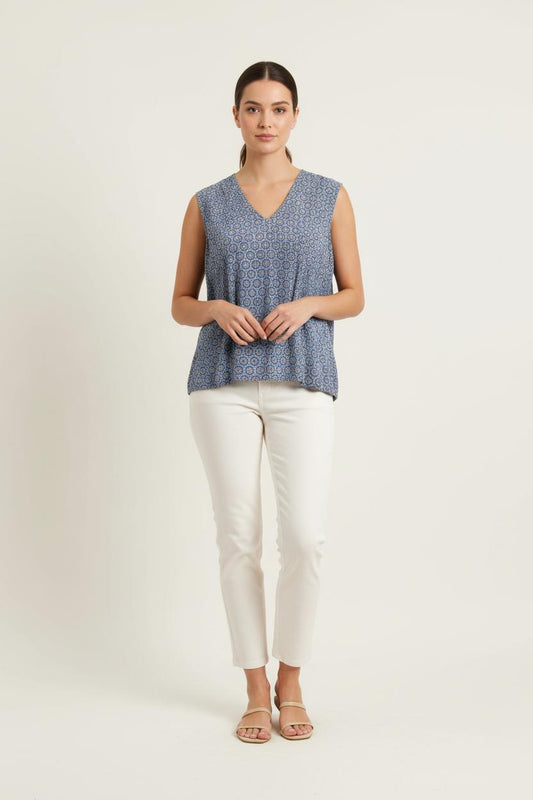 Blouse Bleue - Taille XXXL/46