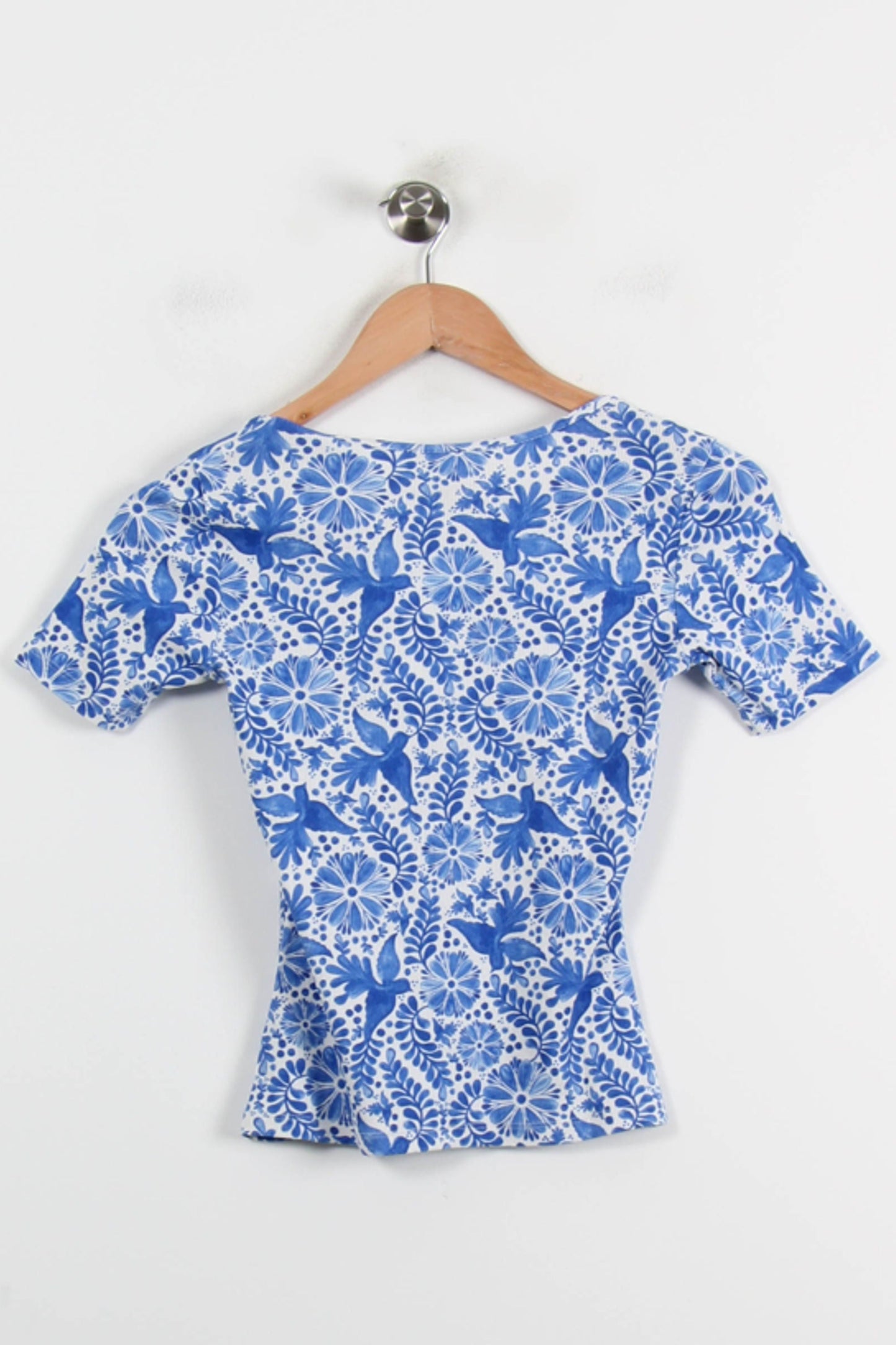 Tee-shirt Bleu et Blanc - Taille XS/34