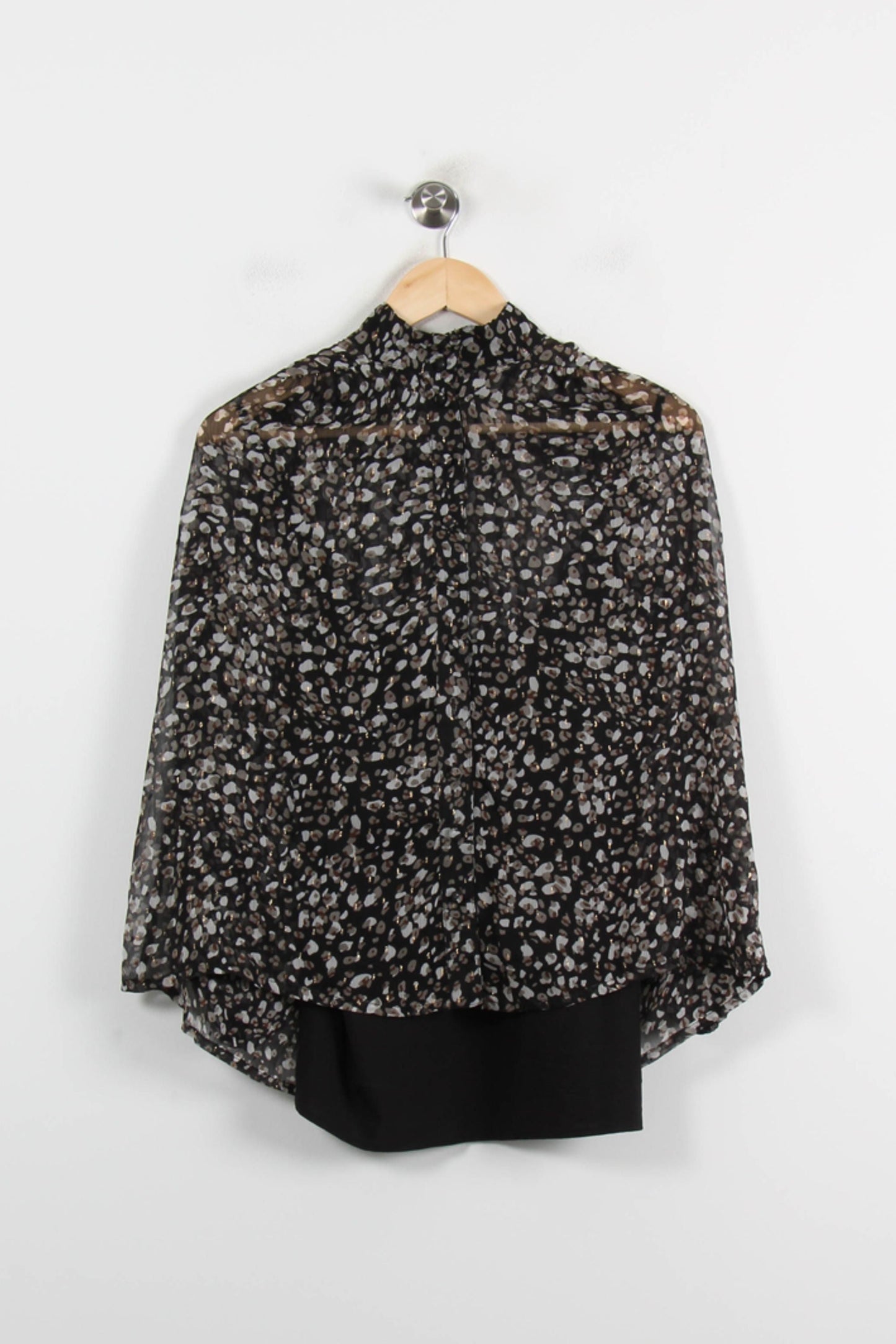 Blouse Noire et Blanche - Taille S/36