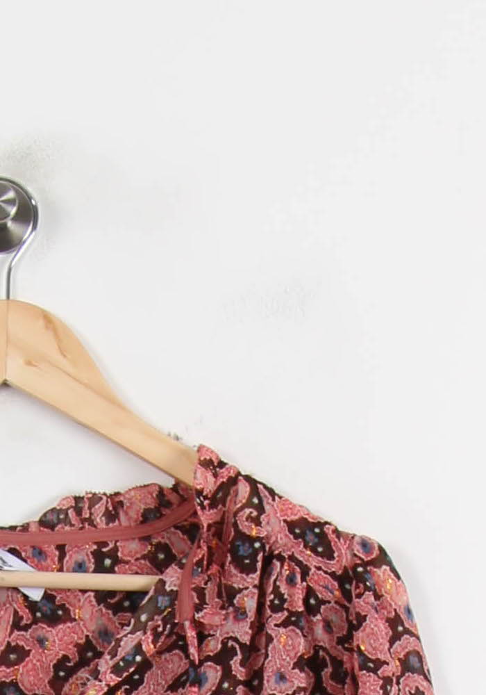 Blouse Rose et Noire - Taille S/36