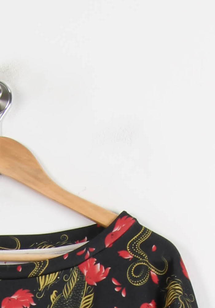 Sweat Noir Rouge et Jaune - Taille M/38