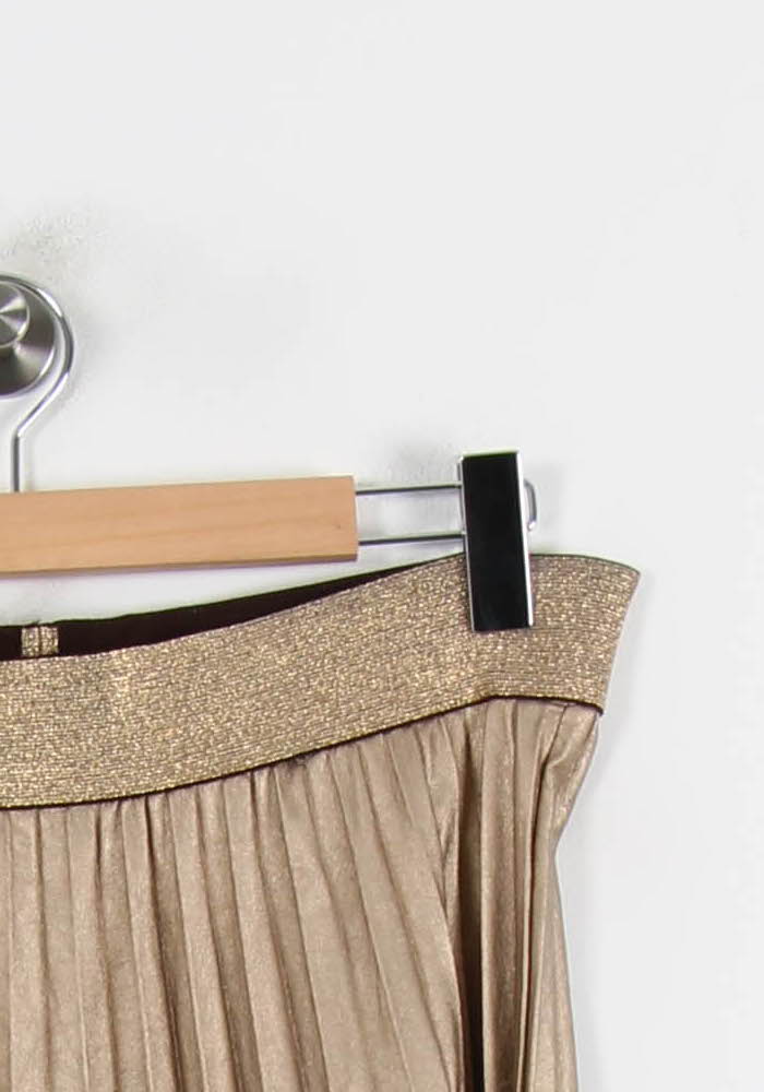 Jupe Plissée Or - Taille XL/42